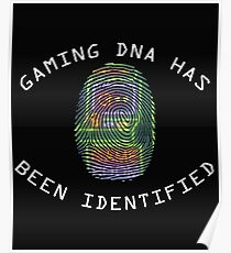 Gaming DNA Retro Funny Geeky Poster