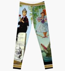 HAUNTED MANSION : Vintage New Orleans Liberty Square Prints. Leggings
