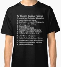 warning signs of fascism shirt