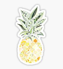 Small pineapple colorful mandala Sticker