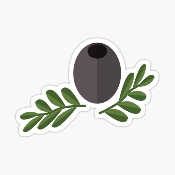 Black Olive Sticker
