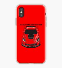 Chevrolete Corvette C7 Z06 - Dark Transparent/Multi Color iPhone Case