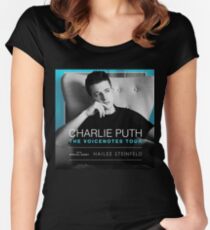 puth charlie tour 2018 biaya Women's Fitted Scoop T-Shirt