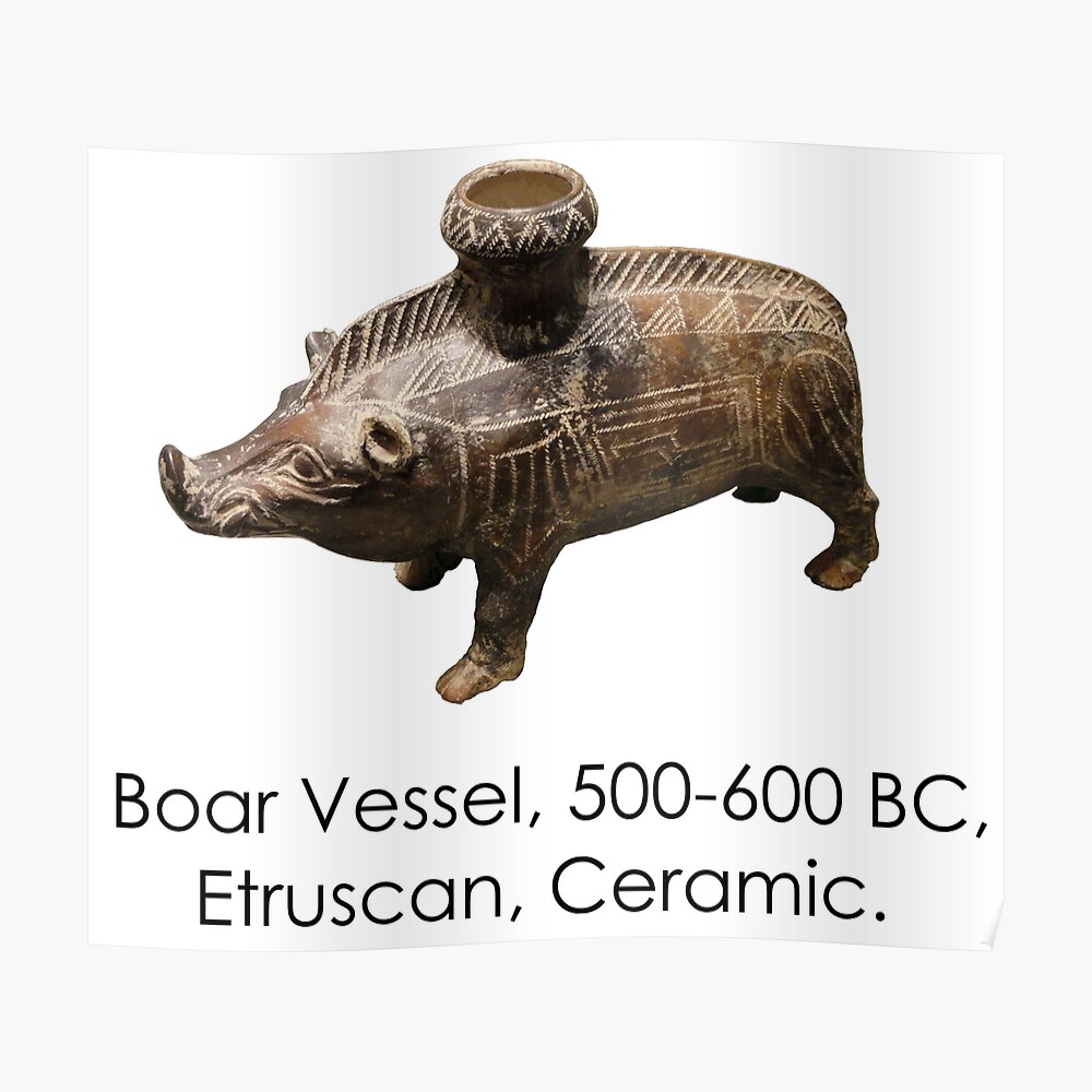 Collection 98+ Images Boar Vessel 600-500 Bc Etruscan Ceramic For Sale ...