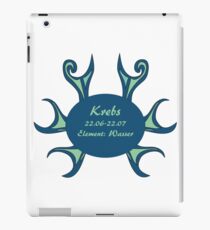 Sternzeichen Krebs iPad-Hülle & Klebefolie