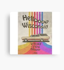 Hallo Wisconsin Leinwanddruck