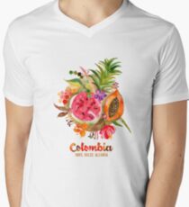 Fruits of Colombia | Frutas Colombianas Men's V-Neck T-Shirt