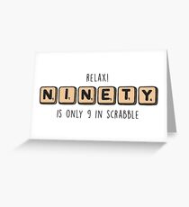 9 IN SCRABBLE Greeting Card