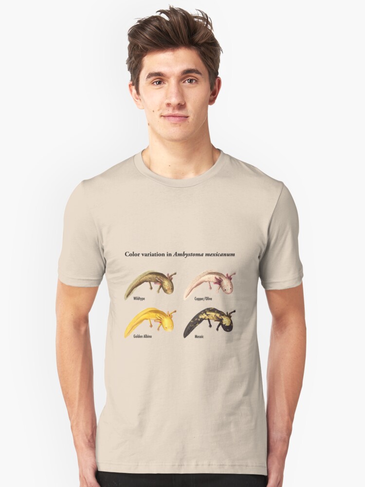 Alternate view of Axolotl Color Variations Slim Fit T-Shirt