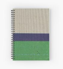 CREAM BLUE BAND GREEN Spiral Notebook