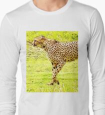 “Champion Of The Sprint”, Photo / Digital Painting Long Sleeve T-Shirt
