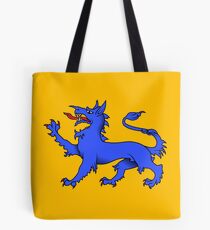 Blue Tyger sur l'or Tote bag