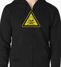 Skull and Crossbones Zipped Hoodie
