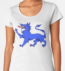 Camiseta premium para mujer Blue Tyger en oro