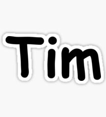 Font Name Tim Sticker