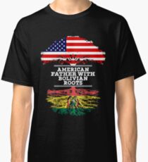 American Father With Bolivian Roots - Gift For Bolivian Dad Classic T-Shirt