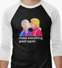 Funny Baby Trump Putin 2017 T Shirt Unisex Shirts Men's Baseball ¾ T-Shirt