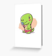 Baby T-Rex Greeting Card