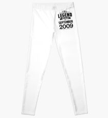 This Legend Was Born In September 2009 9th Bday Leggings