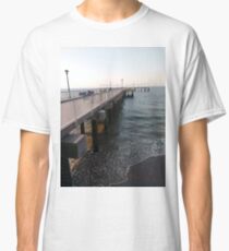 NewYorkCity, #Brooklyn, #ConeyIsland, #ConeyIslandBeach, #water, #beach, #BeachSwimming, #pier Classic T-Shirt