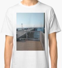 #NewYorkCity, #Brooklyn, #ConeyIsland, #ConeyIslandBeach, #water, #beach, #BeachSwimming, #pier Classic T-Shirt