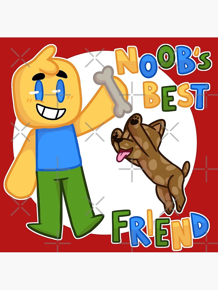 Noob S Best Friend Roblox Noob With Dog Roblox Inspired T Shirt - roblox noob clothing redbubble