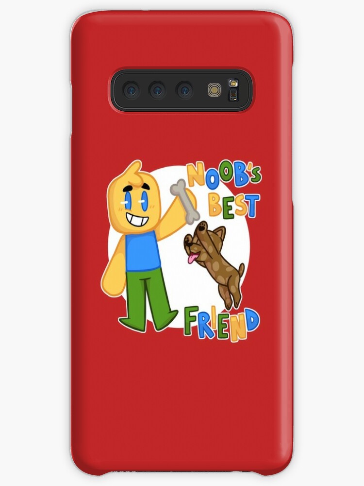 Noobs Best Friend Roblox Noob With Dog Roblox Inspired T Shirt Caseskin For Samsung Galaxy By Smoothnoob - red noob head roblox