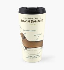 Anatomy of a Dachshund Travel Mug