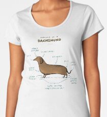 Anatomy of a Dachshund Women's Premium T-Shirt