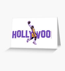 Lebron James Hollywood Lakers Greeting Card