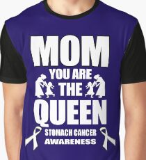 Mom You Are the Queen! Stomach Cancer Awareness Graphic T-Shirt