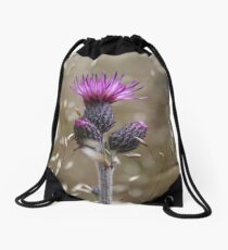 Cirsium heterophyllum Drawstring Bag