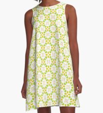 retro pattern art mandala seamless colorful repeat A-Line Dress