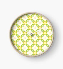 retro pattern art mandala seamless colorful repeat Clock