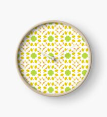 floral islamic mandala seamless colorful repeat pattern Clock