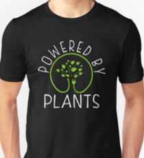 Powered by plants. Vegan Philosophy Unisex T-Shirt