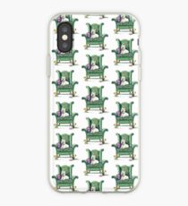 Westie on Topiary Wingback iPhone Case