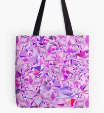 Abstract Polygon Purple Pink Low Poly Triangle Art Tote Bag