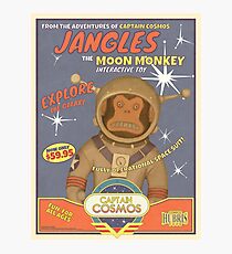 Fallout 4 - Jangles The Moon Monkey - Retro Advertisement Poster Photographic Print