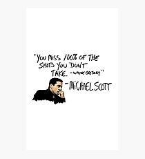Michael Scott Quote Photographic Print