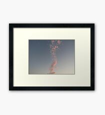 pink clouds Framed Print