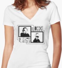 Nier Automata - 2B & 9S Women's Fitted V-Neck T-Shirt