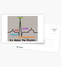 Cardiac ST Segment Rhythm Postcards