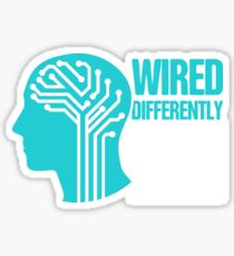 Wired - Tourette Syndrome Awareness Gift Sticker