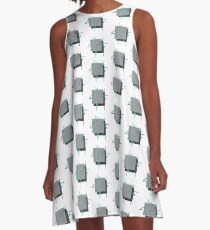 isometric A-Line Dress