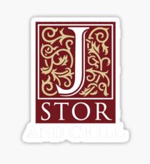 jstor and chill tshirt Sticker