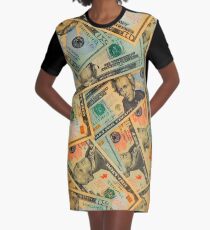US DOLLARS 2 Graphic T-Shirt Dress