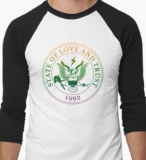 State of Love and Trust Men's Baseball ¾ T-Shirt