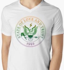 State of Love and Trust Men's V-Neck T-Shirt