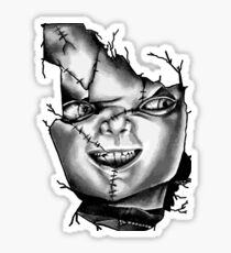 Chucky Face Sticker